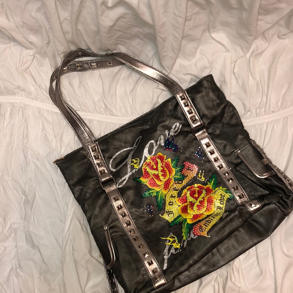 Ed Hardy inspired tote bag